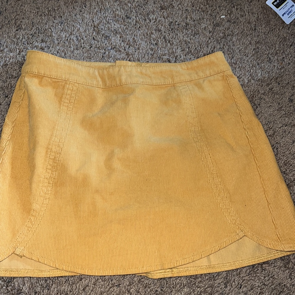 Mustard Yellow Pacsun Mini Skirt